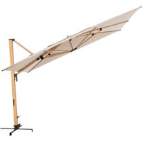 Sonnenschirm / Ampelschirm Alu Wood xl Ultra Pendelschirm 400 x 300, 400 x 300 cm, natur, Bezug Polyestergewebe, Gestell aus Stahl, 65,9 kg - Doppler von Doppler