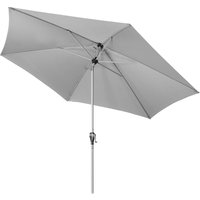 Sonnenschirm/ Kurbelschirm Active Auto Tilt ø 3,2 m, hellgrau, Bezug aus 100% Polyester, Stock aus Aluminium, 6,9 kg - Doppler von Doppler