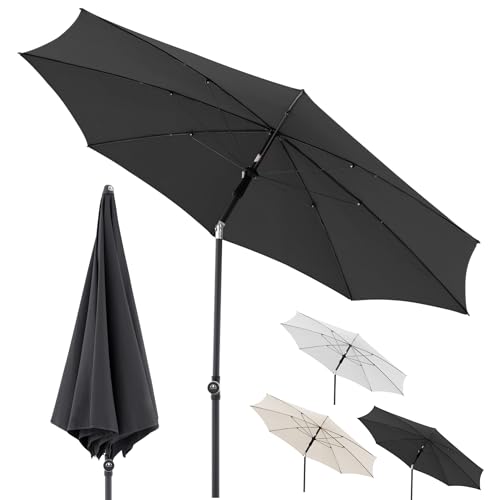 Doppler Sonnenschirm für den Garten Rethink 200cm in Dunkelgrau - Runder Sonnenschirm für Balkon & Terrasse - Nachhaltiger Schirm aus 100% recyceltem Polyestergewebe - Balkonsonnenschirm mit Hülle Doppler Sonnenschirm für den Garten Rethink 200cm in Dunkelgrau - Runder Sonnenschirm für Balkon & Terrasse - Nachhaltiger Schirm aus 100% recyceltem Polyestergewebe - Balkonsonnenschirm mit Hülle von Doppler