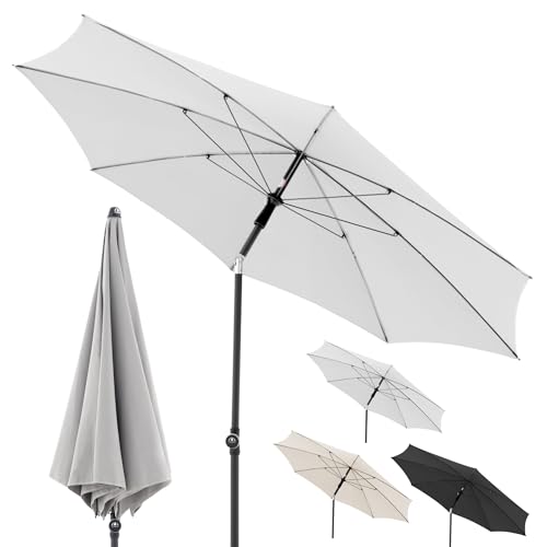 Doppler Sonnenschirm für den Garten Rethink 200cm in Hellgrau - Runder Sonnenschirm für Balkon & Terrasse - Nachhaltiger Schirm aus 100% recyceltem Polyestergewebe - Balkonsonnenschirm mit Hülle Doppler Sonnenschirm für den Garten Rethink 200cm in Hellgrau - Runder Sonnenschirm für Balkon & Terrasse - Nachhaltiger Schirm aus 100% recyceltem Polyestergewebe - Balkonsonnenschirm mit Hülle von Doppler