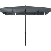 Doppler Sonnenschirm "Sunline Waterproof III 260 x 150", 2,60 x 1,50 m, anthrazit, Bezug aus 100% Polyester, Gestell aus Stahl, 4,7 kg Sonnenschirm von Doppler