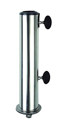 Doppler Standrohr für Granit Sockel bis 60 mm - Aus hochwertigem Edelstahl - Mit Befestigungsmaterial - Für optimale Stabilität von Doppler