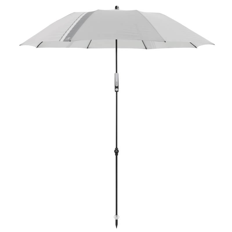 Doppler Marktschirm Expert Ø 156 cm Hellgrau mit Handöffner von Doppler