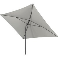 Doppler Sunline Waterproof 230 x 190 cm Sonnenschirm in 10 Farben Mittelmastschirm Balkonschirm 827 Hellgrau von Doppler