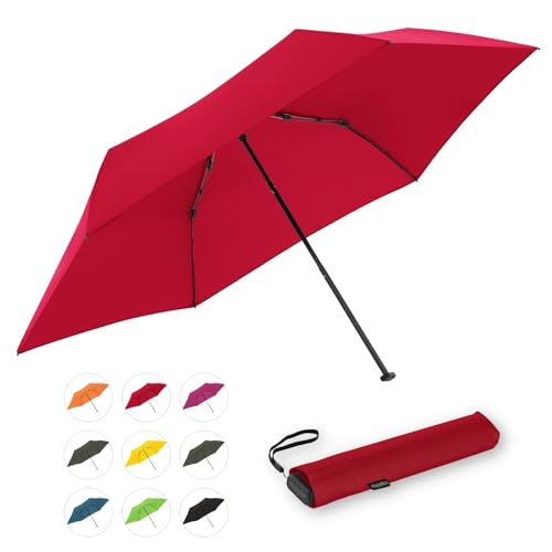 Doppler Taschenschirm Zero,99 Flat I Ultra leichter Regenschirm I Kleiner Schirm I Mini Regenschirm I Leicht zu Öffnen I Flach & kompakt I Taschenregenschirm windproof von Doppler