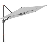 MyZone Pendelschirm Side 280 x 280 cm Sonnenschirm 6 Farben Ampelschirm 455279 827 Hellgrau - Doppler von Doppler