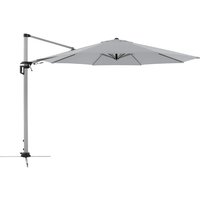Sonnenschirm / Ampelschirm 'Active Pendelschirm 370', ø 370 cm, hellgrau, Bezug aus Polyestergewebe, Streben aus Stahl, Stock aus Aluminium, 26,2 kg von Doppler