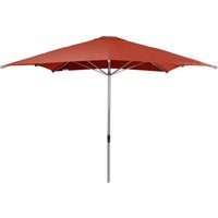 Sonnenschirm/ Großschirm Alu Expert Teleskop 300 x 300 cm, terracotta, ohne Volant, Bezug aus 100% Polyester, Gestell aus Aluminium, 18,1 kg - Doppler von Doppler