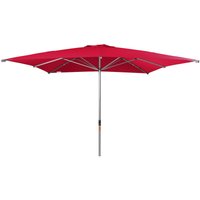 Sonnenschirm/ Großschirm Alu Expert Teleskop 350 x 350 cm, rot, ohne Volant, Bezug aus 100% Polyester, Gestell aus Aluminium, 22,3 kg - Doppler von Doppler