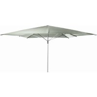 Sonnenschirm/ Großschirm Telestar 400 x 400 cm, grau, ohne Volant, Bezug aus 100% Polyester, Gestell aus Aluminium, 25 kg - Doppler von Doppler