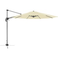 Sonnenschirm / Ampelschirm 'Active Pendelschirm 370', ø 370 cm, natur, Bezug aus Polyestergewebe,Streben aus Stahl, Stock aus Aluminium, 26,2 kg von Doppler