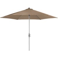 Sonnenschirm / Kurbelschirm 'Active Auto Tilt 320', ø 320 cm, greige, Bezug aus 100% Polyester, Gestell aus Aluminium, 6,9 kg Sonnenschirm / von Doppler