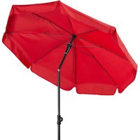 Sunline Manual ø 250 cm rund Sonnenschirm in 12 Farben Mittelmastschirm Balkonschirm 809 Rot - Doppler von Doppler