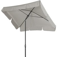 Sunline Waterproof Neo 185 x 120 cm Sonnenschirm in 10 Farben Mittelmastschirm Balkonschirm 827 Hellgrau - Doppler von Doppler