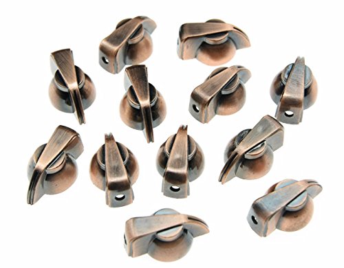 Dopro 12 Stück Flat Top Guitar Chicken Head Knob AMP Effect Pointer Knob Bronze Dopro 12 Stück Flat Top Guitar Chicken Head Knob AMP Effect Pointer Knob Bronze von Dopro