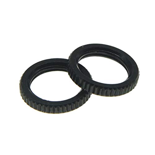 Dopro 2 Stück USA Spec 15/32 Zoll fein gerändelte Gitarre Kippschalter Mutter passend für Switchcraft Switches schwarz Dopro 2 Stück USA Spec 15/32 Zoll fein gerändelte Gitarre Kippschalter Mutter passend für Switchcraft Switches schwarz von Dopro