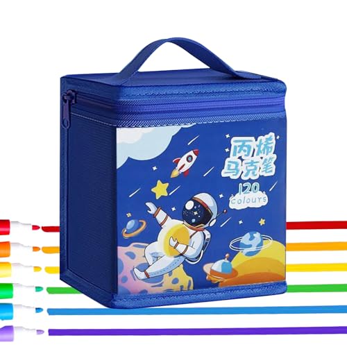 Dopsyesn Coloring Markers - Feinspitze Mal- & Zeichenstifte Set - Wasserdichtes Kunstmaterial Zum Malen Auf Keramik Leinwand Glas Stein Fels von Dopsyesn