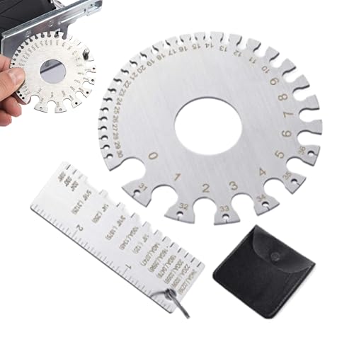 Dopsyesn Drahtstärkenmessgerät - Draht Blech Dickenmesser,Doppelseitige Messskala Für Hobby, Handwerk, Metallbau Und Kfz Dopsyesn Drahtstärkenmessgerät - Draht Blech Dickenmesser,Doppelseitige Messskala Für Hobby, Handwerk, Metallbau Und Kfz von Dopsyesn