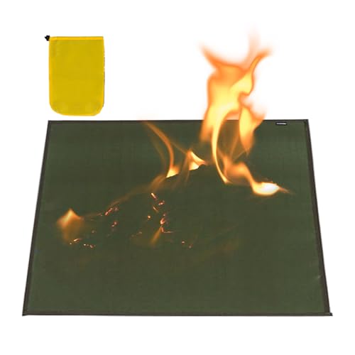 Dopsyesn Feuerstellen Unterlage - Camping Unter Der Feuerstelle Grill Matte | Tragbarer Bodenschutz Herd Zubehör Für Rasen Garten Picknick Wandern Angeln Camping Outdoor Aktivitäten Dopsyesn Feuerstellen Unterlage - Camping Unter Der Feuerstelle Grill Matte | Tragbarer Bodenschutz Herd Zubehör Für Rasen Garten Picknick Wandern Angeln Camping Outdoor Aktivitäten von Dopsyesn