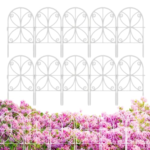 Dopsyesn Gartenzaun | 10 Stück Haustierzaun Außenbereich - Stabiler Gartenschutz Zaunsystem, Wetterfeste Gartenausstattung Zur Temporären Haustierabsicherung Dopsyesn Gartenzaun | 10 Stück Haustierzaun Außenbereich - Stabiler Gartenschutz Zaunsystem, Wetterfeste Gartenausstattung Zur Temporären Haustierabsicherung von Dopsyesn