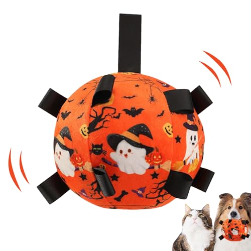 Dopsyesn Hundebälle, Halloween Interaktiver Fußball Für Haustiere, Mit Glockenton Interaktives Hundespielzeug Für Apportieren Jagt Training Bewegung Indoor Outdoor Spiel Dopsyesn Hundebälle, Halloween Interaktiver Fußball Für Haustiere, Mit Glockenton Interaktives Hundespielzeug Für Apportieren Jagt Training Bewegung Indoor Outdoor Spiel von Dopsyesn