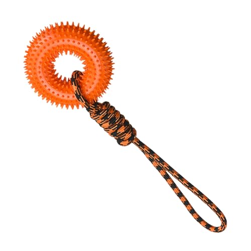 Dopsyesn Quietschspielzeug Für Hunde,Stachelring Für Kauer - Kauhilfe Mit Seil Gegen Langeweile Für Welpen Und Hunde Klein Mittel Groß Draußen Dopsyesn Quietschspielzeug Für Hunde,Stachelring Für Kauer - Kauhilfe Mit Seil Gegen Langeweile Für Welpen Und Hunde Klein Mittel Groß Draußen von Dopsyesn
