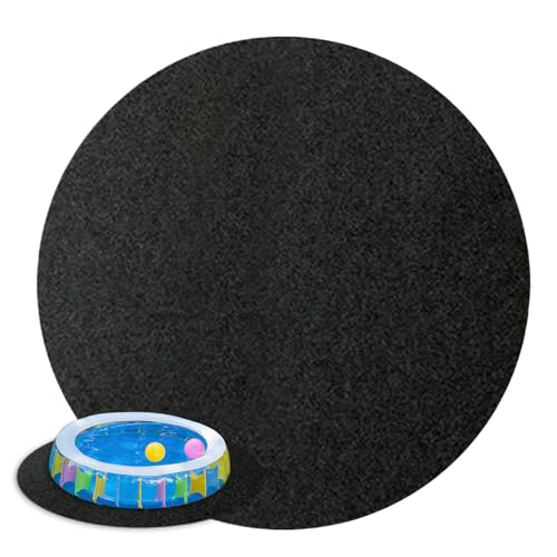 Poolunterlage Pool Bodenplane,Ø370cm, Pool Outdoor Poolmatten Schutzboden, Wasserabsorbierende Filzmatte, Pool Matte, Pool Zubehör,Verhindert Durchstiche Im Pool von Dopsyesn