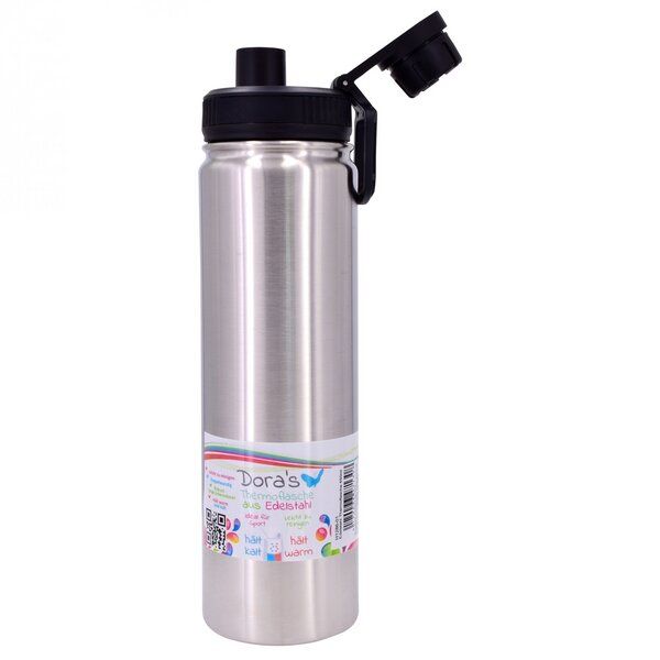 Dora's Edelstahl Thermoflasche 650ml Stahl mit Sportverschluss Dora's Edelstahl Thermoflasche 650ml Stahl mit Sportverschluss von Dora's