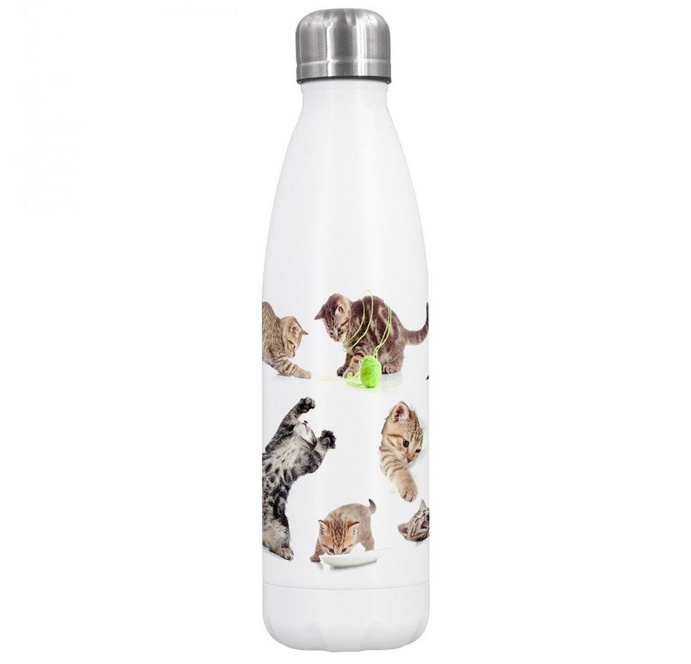Dora's Trinkflasche Dora's Edelstahl Thermoflasche Katze 500ml von Dora's