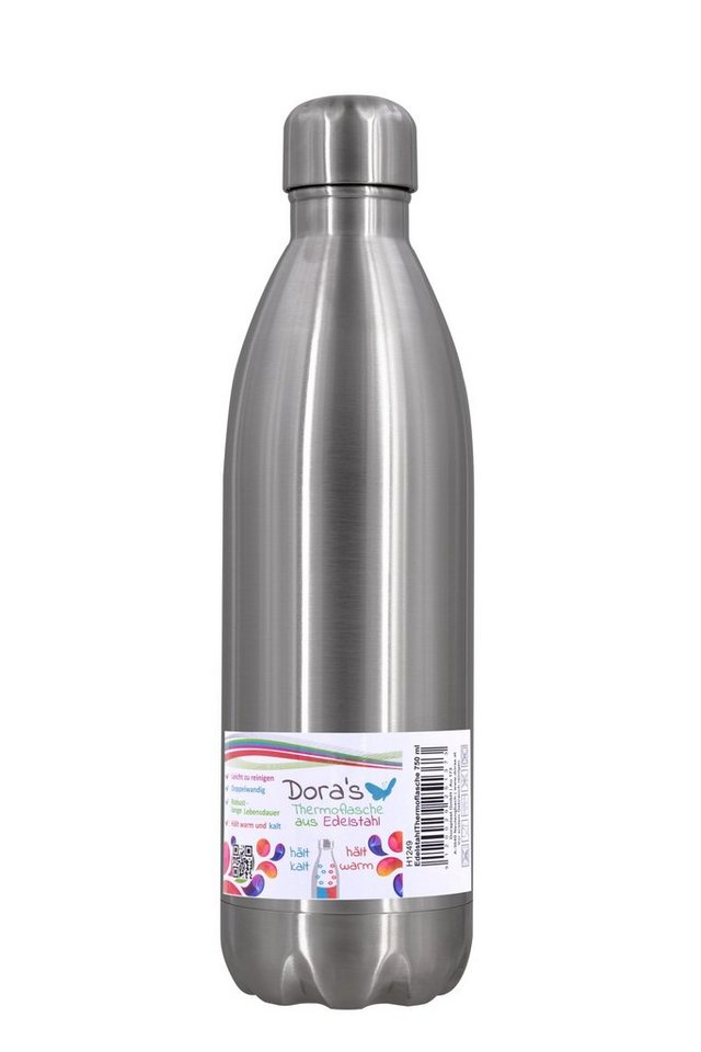 Dora's Trinkflasche Edelstahl Thermoflasche 750ml von Dora's