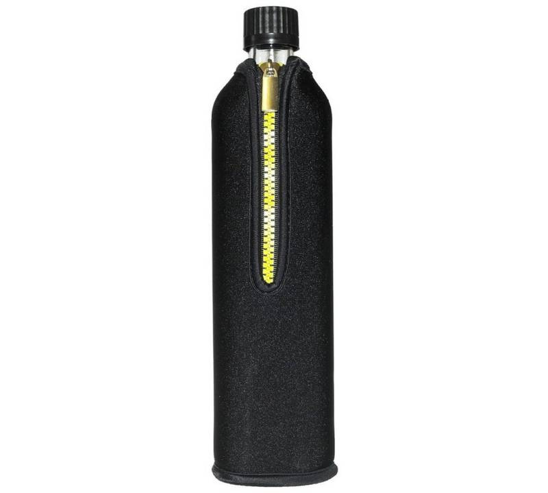 Dora's Trinkflasche Glasflasche mit Neoprenbezug schwarz 500 ml, 500 ml von Dora's