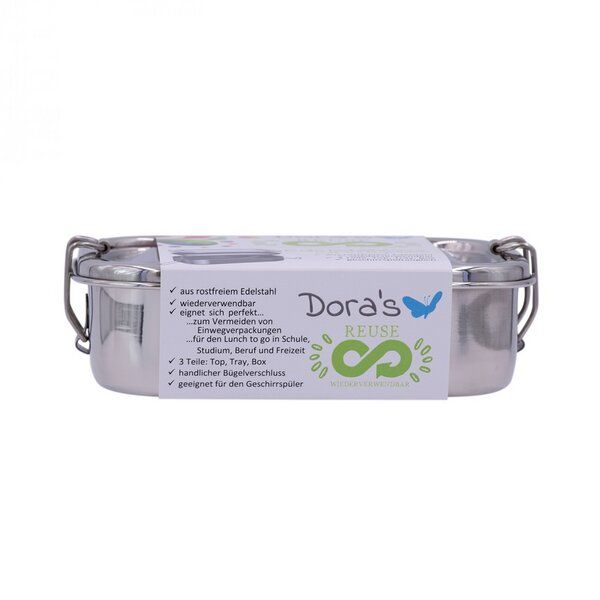 Dora's Edelstahlbox mit Einlagefach Dora's Edelstahlbox mit Einlagefach von Dora's