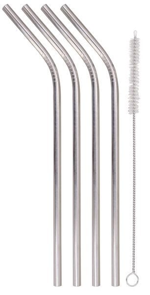 Dora's Gebogene Trinkhalme mit Reinigungsbürste von Dora's