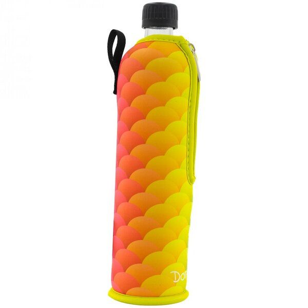 Dora's Trinkflasche aus Glas 500 ml Neoprenbezug von Dora's