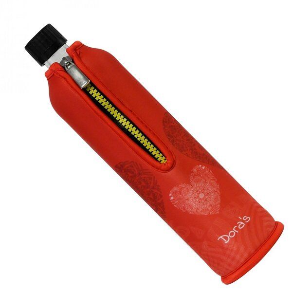 Dora's 0,5l Trinkflasche mit Neoprenanzug - verschiedene Motive von Dora's
