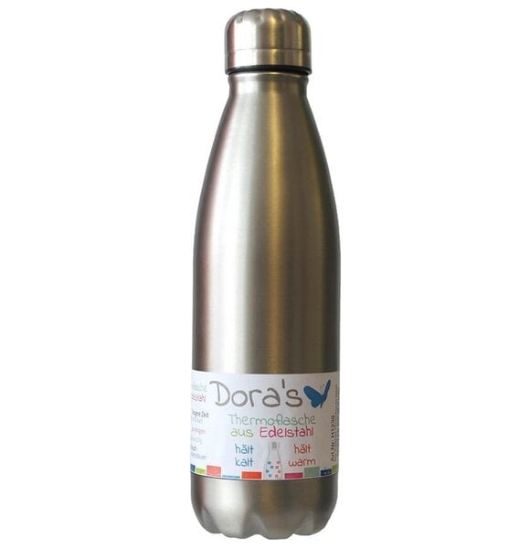 Dora's 0,75l Thermosflasche Edelstahl - verschiedene Farben von Dora's