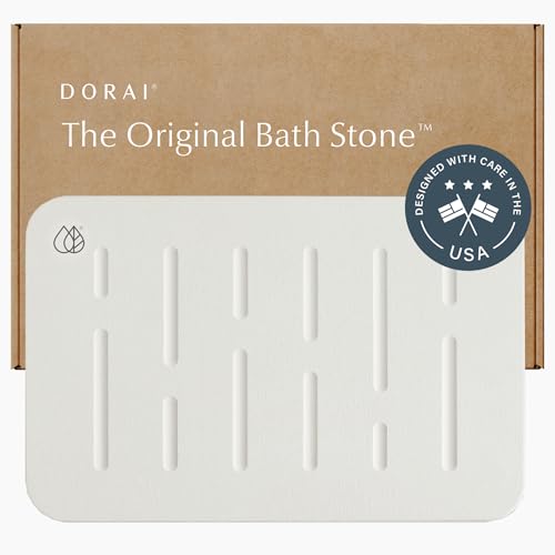 Dorai Badematte für Zuhause, 59,9 x 39,1 cm, luxuriöse Kieselsteinmatte, schnelltrocknend, rutschfest, regensandstein Dorai Badematte für Zuhause, 59,9 x 39,1 cm, luxuriöse Kieselsteinmatte, schnelltrocknend, rutschfest, regensandstein von Dorai