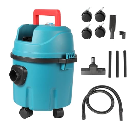 Akku-Nass-Trockensauger Kompatibel mit Makita 18V Akku, 10L Tank, 15kPa Saugkraft, HEPA-Filter, Blasfunktion, mit 2 m-Schlauch & Zubehör,ohne Akku und Ladegerät (A) von Doramier