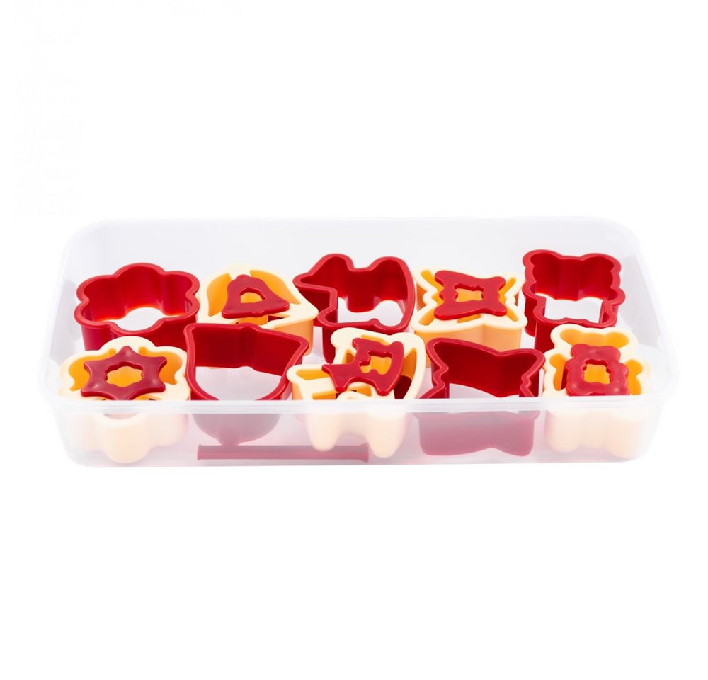 Doraplast Ausstechform Keksausstecher-Set, (13-St), 13-teiliges Komplettset mit Reinigungsstäbchen und Aufbewahrungsbox von Doraplast