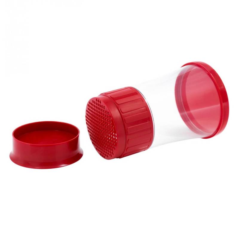 Doraplast Puderzuckerstreuer Puderzuckermühle Weinrot, Feine Dosierung ohne Verkleben oder Klumpen, Gleichmäßiges Bestäuben Doraplast Puderzuckerstreuer Puderzuckermühle Weinrot, Feine Dosierung ohne Verkleben oder Klumpen, Gleichmäßiges Bestäuben von Doraplast