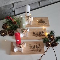 Kleines Weihnachtsgeschenk Holzbrett Mit Stern Kerzenhalter Und Kerze, Geschenkset, Wichtelgeschenk, Weihnachten, Advent, Raysin Kleines Weihnachtsgeschenk Holzbrett Mit Stern Kerzenhalter Und Kerze, Geschenkset, Wichtelgeschenk, Weihnachten, Advent, Raysin von Dorasplotterwelt