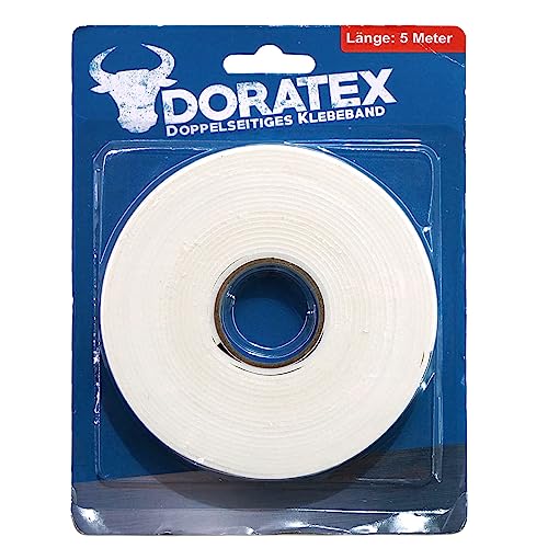 Heimwerker Classics, 5 Meter Doppelseitiges Klebeband 13mm breit, super soft und super Klebekraft (5 Meter Doppelseitiges Klebeband) von Doratex