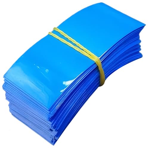 100 Stück 21700 Batterieverpackungen, stabile PVC-Schrumpffolie, isolierter Batterie-Hitzeschild für Batterie-Außenverpackungsfolie, blauer Schrumpfschlauch, Batterieverpackung, Hitzesch 100 Stück 21700 Batterieverpackungen, stabile PVC-Schrumpffolie, isolierter Batterie-Hitzeschild für Batterie-Außenverpackungsfolie, blauer Schrumpfschlauch, Batterieverpackung, Hitzesch von Dorccsi
