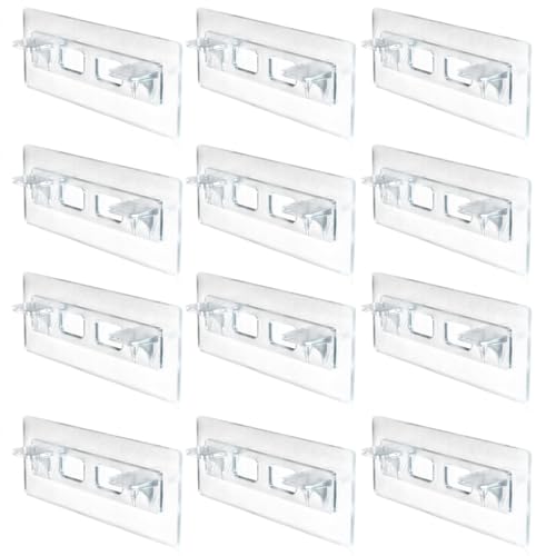 12 Stück Regalstützstifte, selbstklebende Schrankregalklammern aus Acryl mit starker Tragfähigkeit für Möbel, Bücherregale, Schränke, Kleiderschränke, 5, 9 x 2, 8 Zoll Regalklammern für Holzregale 12 Stück Regalstützstifte, selbstklebende Schrankregalklammern aus Acryl mit starker Tragfähigkeit für Möbel, Bücherregale, Schränke, Kleiderschränke, 5, 9 x 2, 8 Zoll Regalklammern für Holzregale von Dorccsi