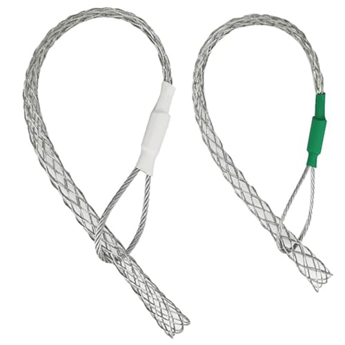 2-teiliger Kabelzieher, verzinkte Metalldrahtziehersocken, flexible Einkopf-Drahtziehwerkzeuge für leichte und schwere Kabel, Drahtschlangen-Drahtzieher von Dorccsi