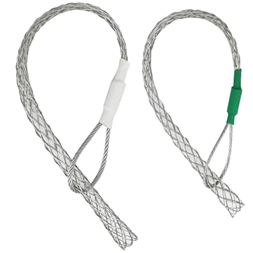 2-teiliger Kabelzieher, verzinkte Metalldrahtziehersocken, flexible Einzelkopf-Drahtziehwerkzeuge für leichte und schwere Kabel, Drahtziehwerkzeuge, Drahtzieher von Dorccsi