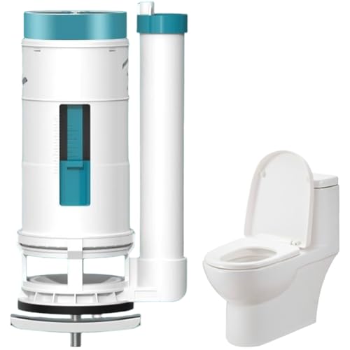 Ersatzsatz für Doppelspülventil, runder Toilettenknopfdrücker aus Kunststoff mit kürzbarer Gewindestange, universelle Toilettentankteile, Toilettenersatzteile, Toilettentankteile Ersatzsatz für Doppelspülventil, runder Toilettenknopfdrücker aus Kunststoff mit kürzbarer Gewindestange, universelle Toilettentankteile, Toilettenersatzteile, Toilettentankteile von Dorccsi