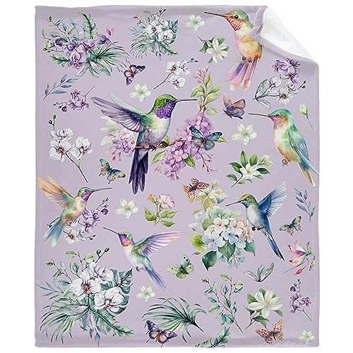 Die Kolibri-Überwurfdecke ist super weich und warm, die leichte Flanelldecke ist für alle Jahreszeiten geeignet, eine großartige Wahl als Geschenk 127 x 101 cm für Kinder von Doreala