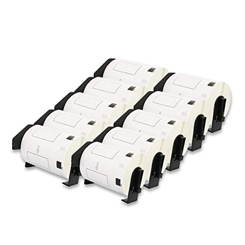 DOREE DK11241 10pack Versandetiketten Rollen 102 x 152 mm kompatible Brother P-Touch QL-1050, QL-1060N, QL-1100, QL-1110NWB Etikettendrucker (10 Packungen，200 Etiketten pro Rolle) von Doree