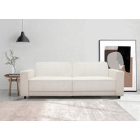 Dorel Home 3-Sitzer "ALLIE Schlafsofa 225 cm", Bett-Funktion (108/190cm), trendiger Cord o. pflegeleichter Velours von Dorel Home